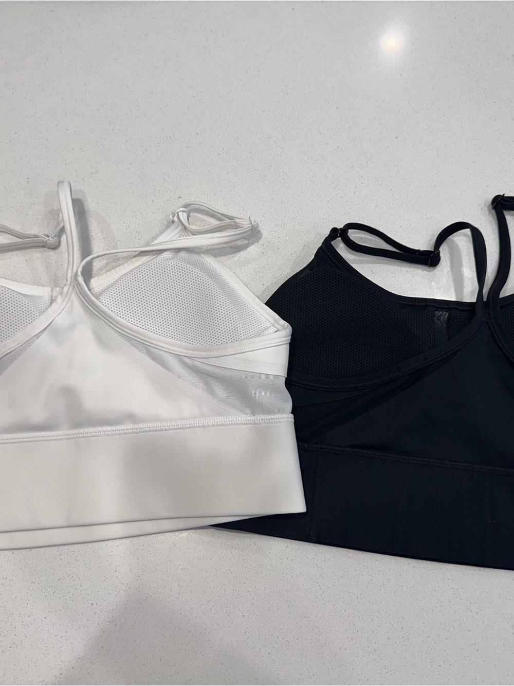 Nike Women's Strappy Sports Bras — White & Black - Picture 2 of 6